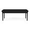 Lesro Lenox Steel 2 Seat Bench, Black/Onyx Seat, Black/Onyx Back, 45 W 21 L 18.5 H LS2001 - alternate 1